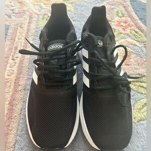 NWOT Adidas sneakers - black with white stripes